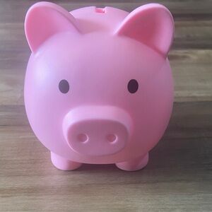 Pink Piggy Bank Coin Saver